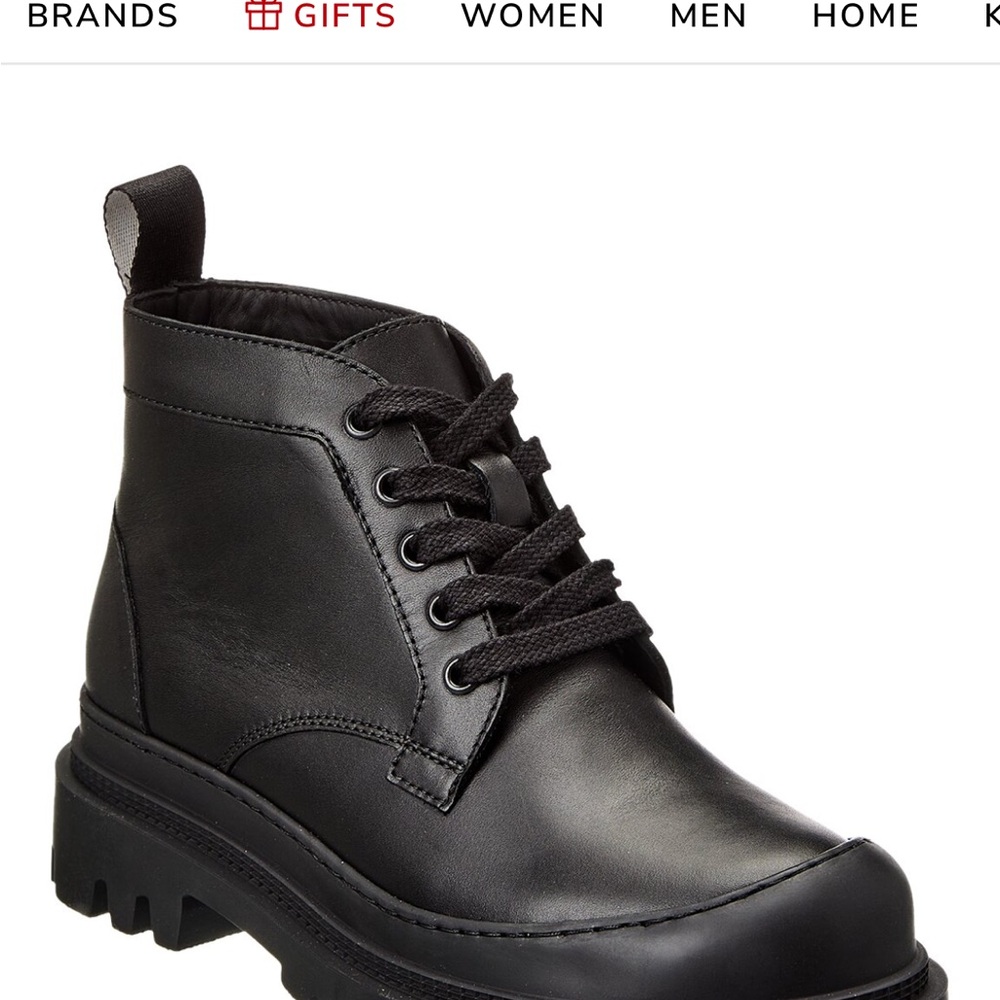 Loewe Black Leather Ankle Boots